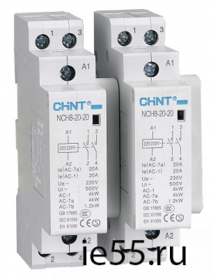 Контактор модульный NCH8-20/40 20A 4НО AC24В 50Гц (R) (CHINT)